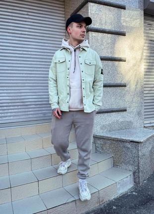 Піджак джинсовка в стилі stone island
