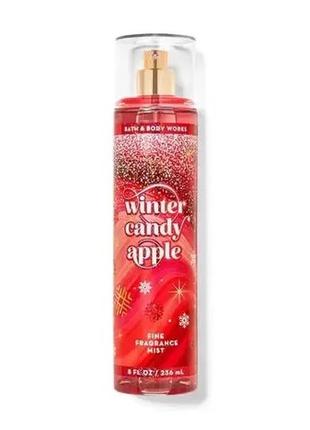 Спрей для тела мист winter candy apple bath and body works оригинал сша b230636