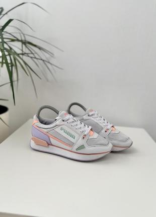 Кроссовки puma mile rider pastel white