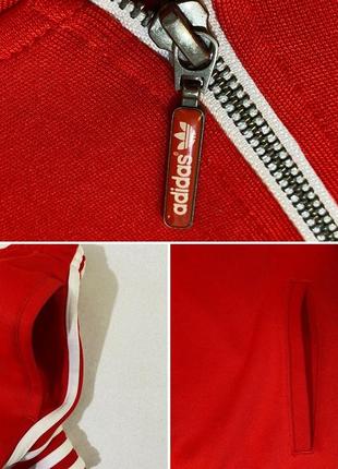 Олімпійка адідас червона (adidas originals sst red track top)8 фото