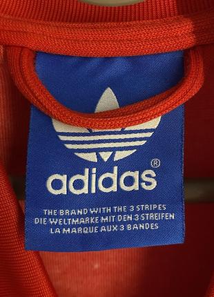 Олімпійка адідас червона (adidas originals sst red track top)9 фото