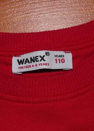 Красная кофта ванекс,wanex,реглан,свитшот,4-5 лет,110,1163 фото