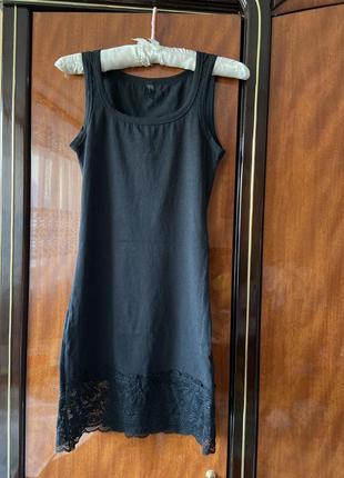 Нова сукня бавовняна коттонова з мереживом 💙💛 сток