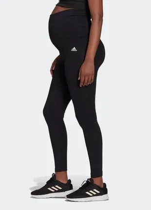 Спортивные леггинсы лосины для беременных adidas maternity leg gl1388 l black