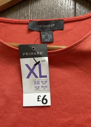 Primark xl новий яскравий боді комбідрес жовтогарячий неоновий5 фото