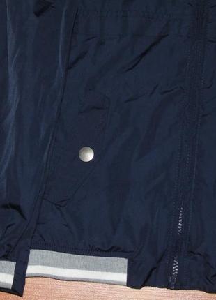 Стильна синя куртка,вітровка,курточка,бомбер,9-10 років, 134,1405 фото