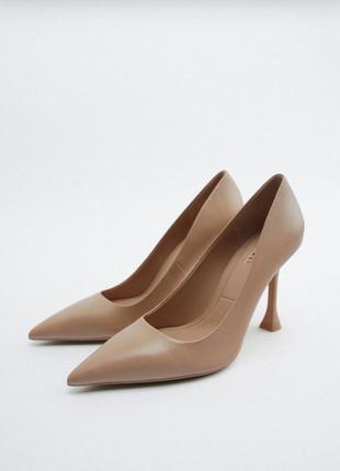 Туфли кожаные zara,р.36(23,5см)