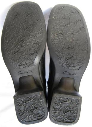 594. ботинки деми кожаные clarks кожа - 37,5 р.9 фото