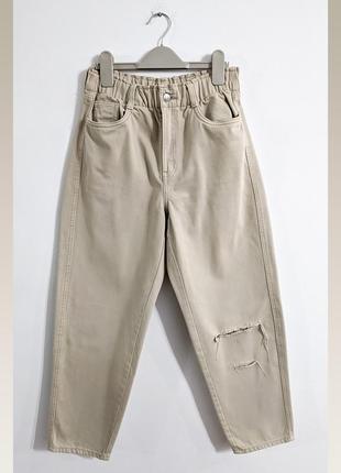 Джинсы с высокой посадкой hennes and mauritz handm jeans denim