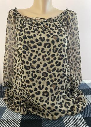 Блузка женская леопардовая h&amp;m1 фото