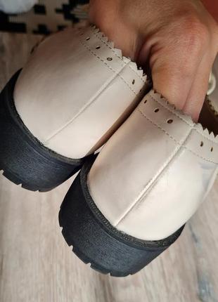 Броги женские бежевые justfab туфли классические демисезон10 фото