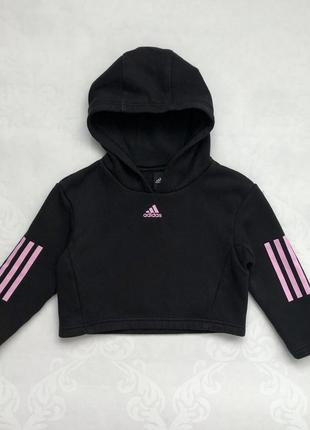 Толстовка-топ, худи, кофта adidas на девочку2 фото