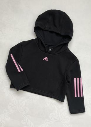 Толстовка-топ, худи, кофта adidas на девочку1 фото