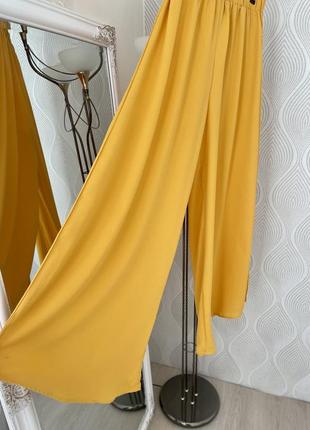 Прямые брюки размера xs от shein в желтом цвете3 фото