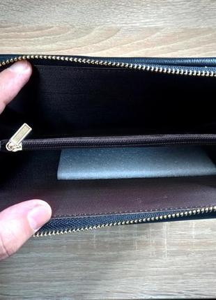 Мужское портмоне baellery мужской клатч, барсетка, кошелек (черный/коричневый)6 фото