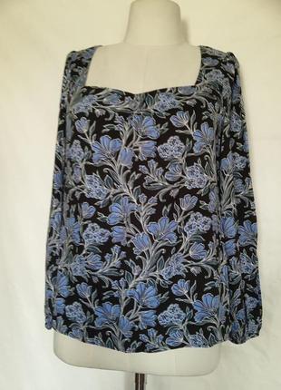 100% віскоза, жіноча блуза, блузка, натуральна, віскозна, штапель.дрібна квітка4 фото