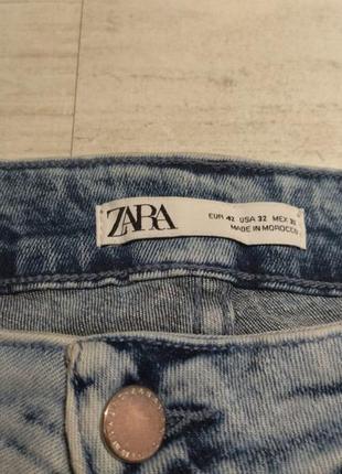 Джинси zara skinny з імітацією плям фарби4 фото