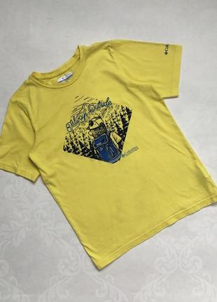 Оригинальная футболка columbia на мальчика 10-12 лет