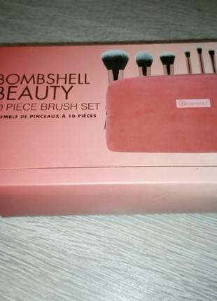 Фотографії набір кистей в косметичці bh cosmetics bombshell beauty 10 piece brush set