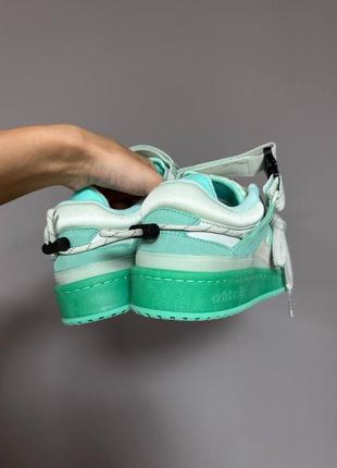 Жіночі кросівки adidas forum low x bad bunny mint хіт продажу топ8 фото
