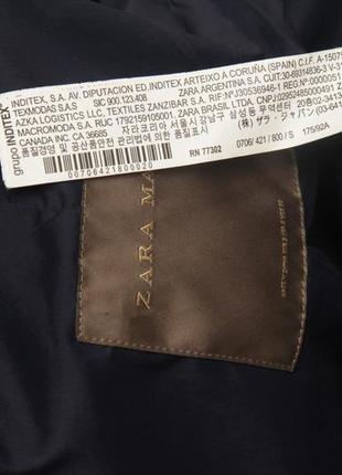 Zara man рр m куртка из хлопка m-6510 фото