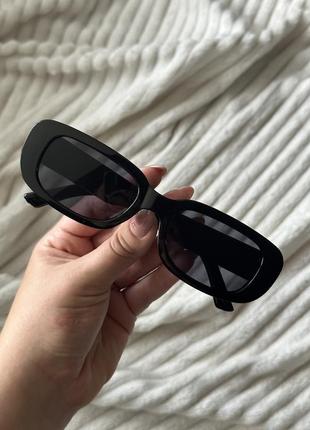 Солнцезащитные очки очки трендовые очки женские черные4 фото