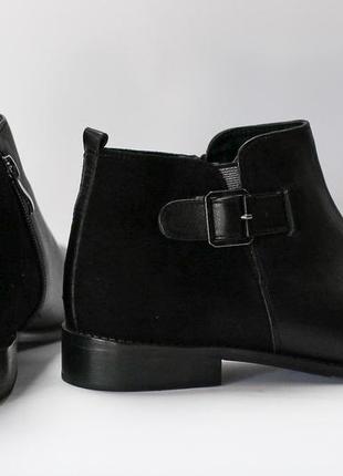 Женские демисезонные кожаные ботинки | kaddar6 фото