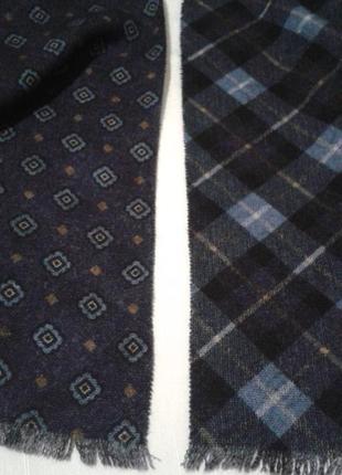 Тканый двусторонний шарф теплый шерстяной шаль шалик накидка8 фото