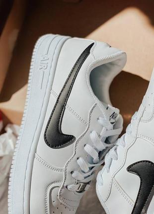 Кросівки nike air force white black5 фото