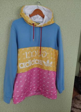 Худі з капюшоном колаборація  гу .. & adidas