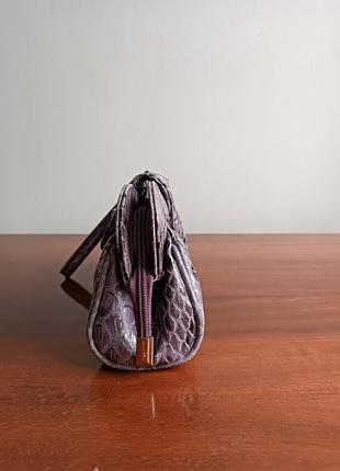 Клатч под кожу питона 25*15 см suzy smith лаковая фиолетовая сумка9 фото