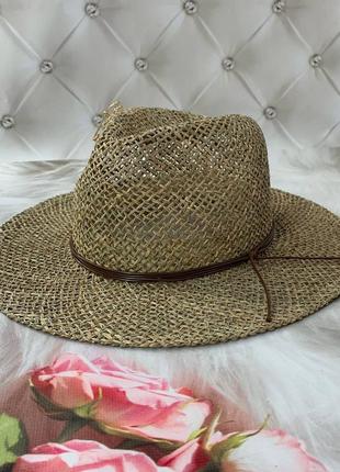 Летняя плетеная шляпа федора из водорослей san diego