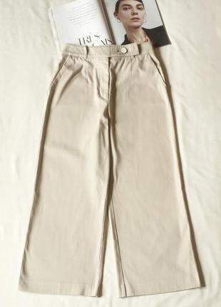 Укороченные молочные брюки женские hugo boss, размер s1 фото