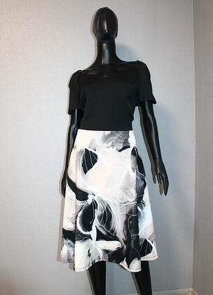 Платье сукня розкльошонна батал комбі кольору спідниці та топу, roman, 18 (4554)