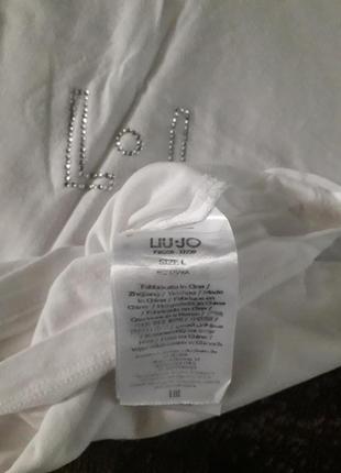Итальянская люкс футболка украшена камушками liu jo2 фото