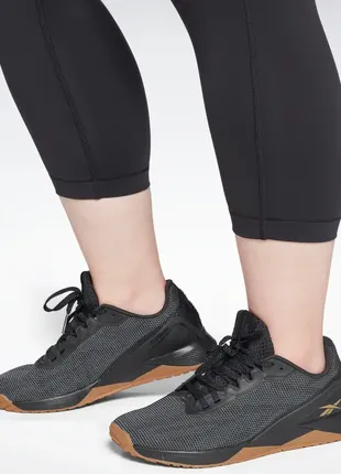 Леггинсы лосины капри reebok plus size lux 3/4 оригинал4 фото