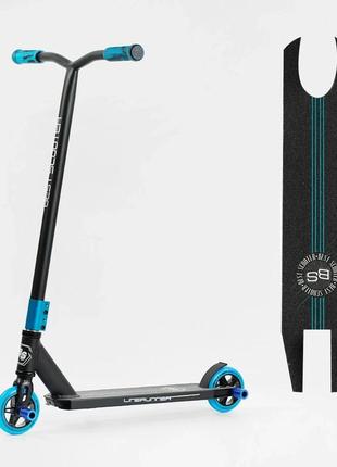 Самокат трюковый best scooter "linerunner" hic-система, пеги, алюминиевый диск и дека, колеса pu, d=110мм,