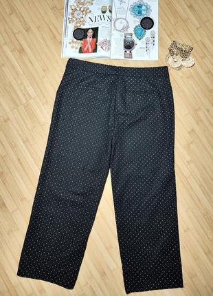 Next нові вільні чорні брюки в горошок uk 14r7 фото