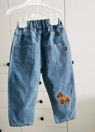 Джинсы 90 - 130 см брюки джинсовые3 фото