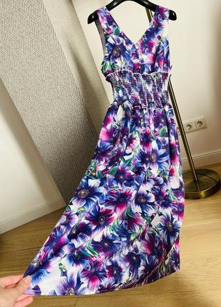Новый роскошный сарафан в стиле Poplin gabbana