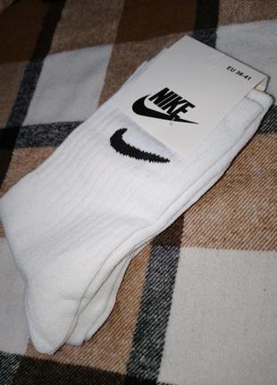 Шкарпетки nike білі6 фото