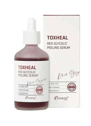 Пилинг-сыворотка esthetic house toxheal red glycolic peeling serum 100ml