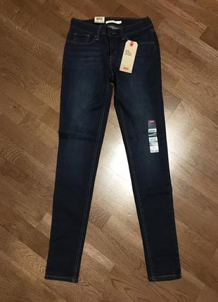 Levi’s оригинал! новые джинсы скинни 710, 711 (535) levis р.26-27 xs-s