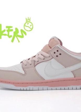 Nike sb dunk low pink pigeon x staple