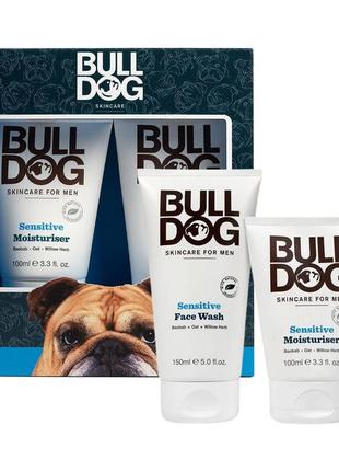 Набір чоловічої косметики крем + пінка для вмивання bulldog skincare sensitive duo set 100 + 150 мл1 фото