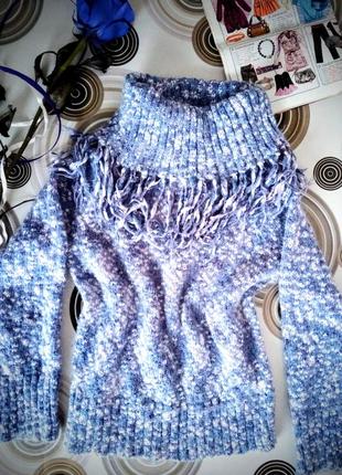 Теплий светр cherokee, англія/ теплий светрик на дівчинку/ махеровый/ з хомутом