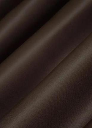 Комплект штор (2шт. 1,5х2,7м.) із тканини блекаут "bagema rvs". колір коричневий4 фото