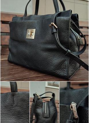 Італійська сумка gianni chiarini зерниста шкіра5 фото