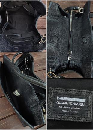 Італійська сумка gianni chiarini зерниста шкіра8 фото