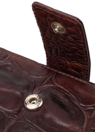 Превосходное стильное мужское портмоне из натуральной кожи с тиснением под крокодила canpellini 218463 фото